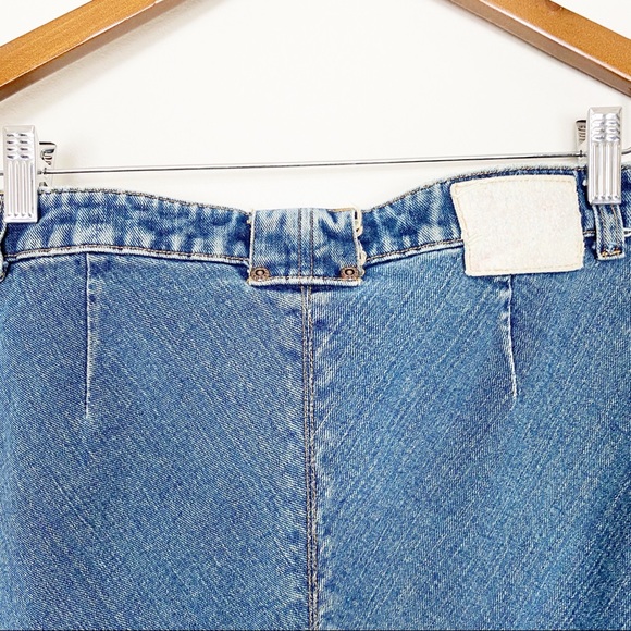 Billabong Juniors Bias Cut Knee Length Denim Skirt - Picture 8 of 9